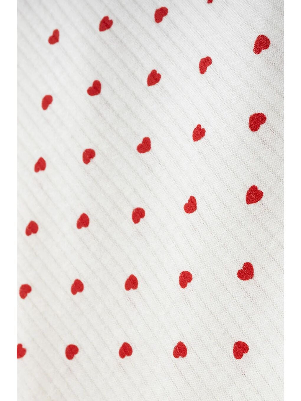 Kırmızı Kalp Desenli Battaniye  90 x 90  Ebat Yumuşak Organik Pamuk Battaniye-2