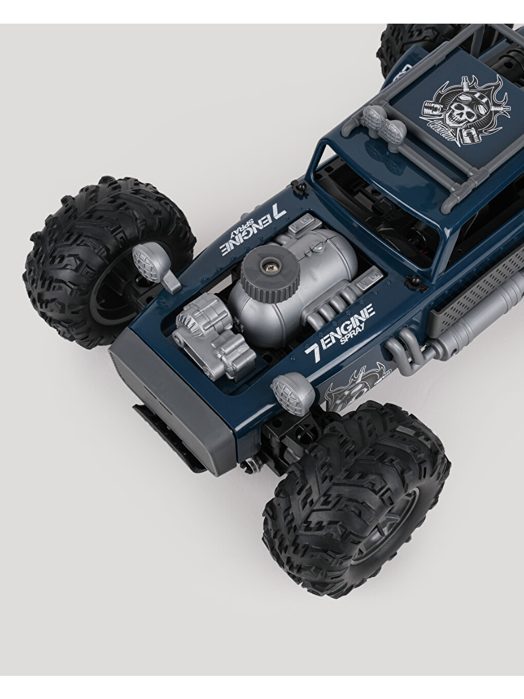 2.4 Ghz Yüksek Hızlı Truck Araba 4 Ch Usb Şarjlı Lacivert-5