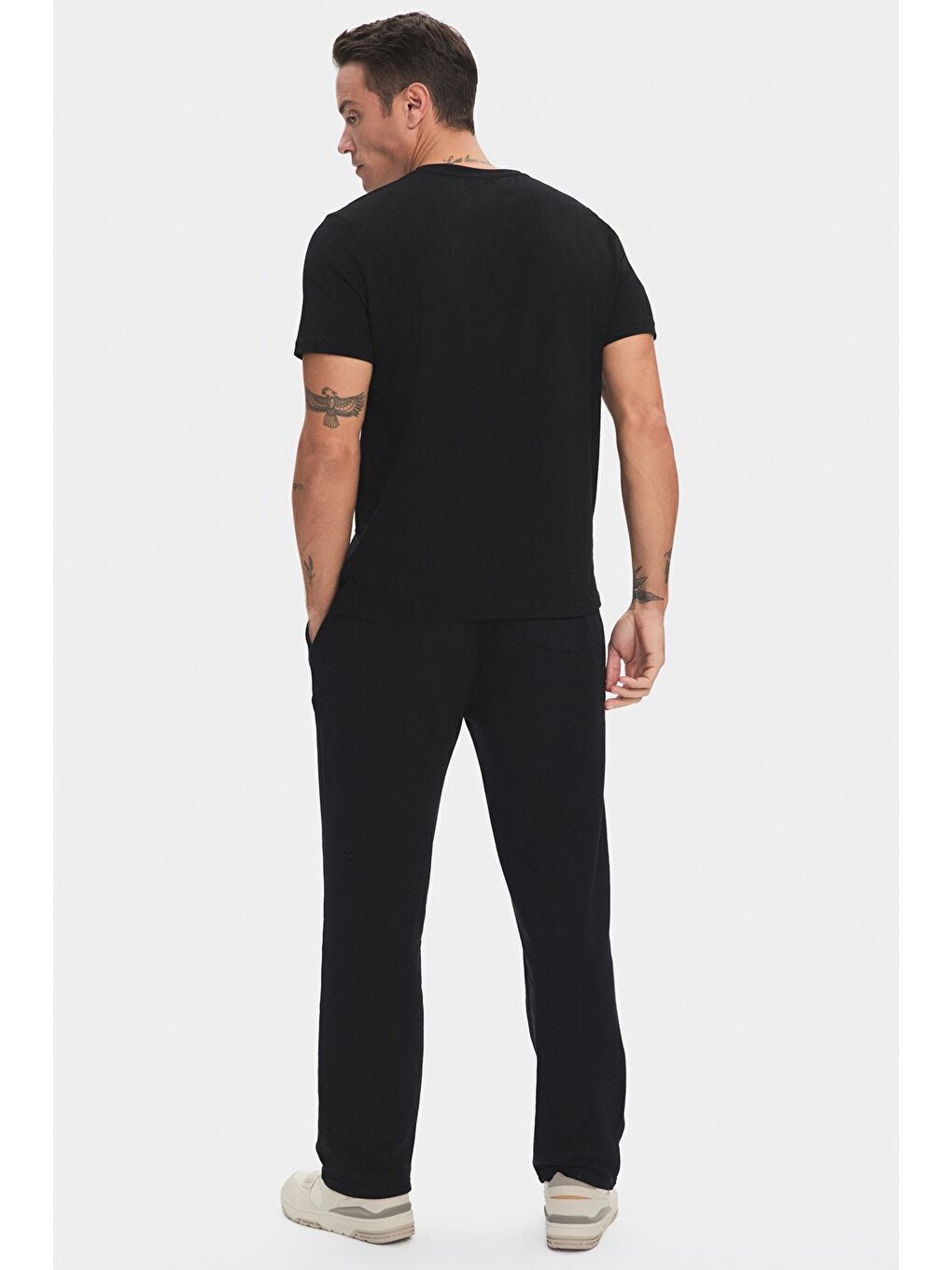 Siyah Erkek Regular Fit Eşofman-3