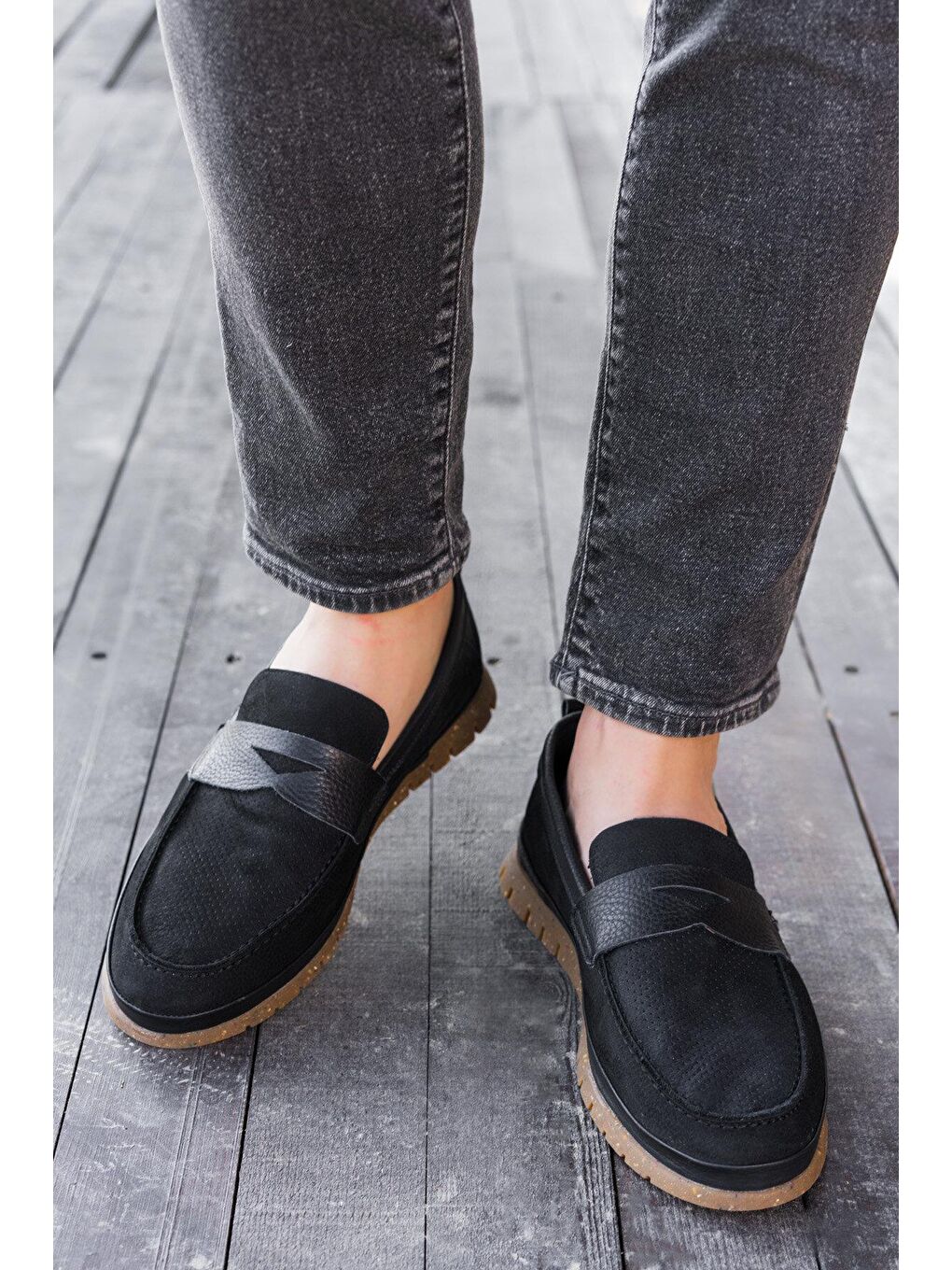 BLOOM 3FX Siyah Erkek Loafer-1