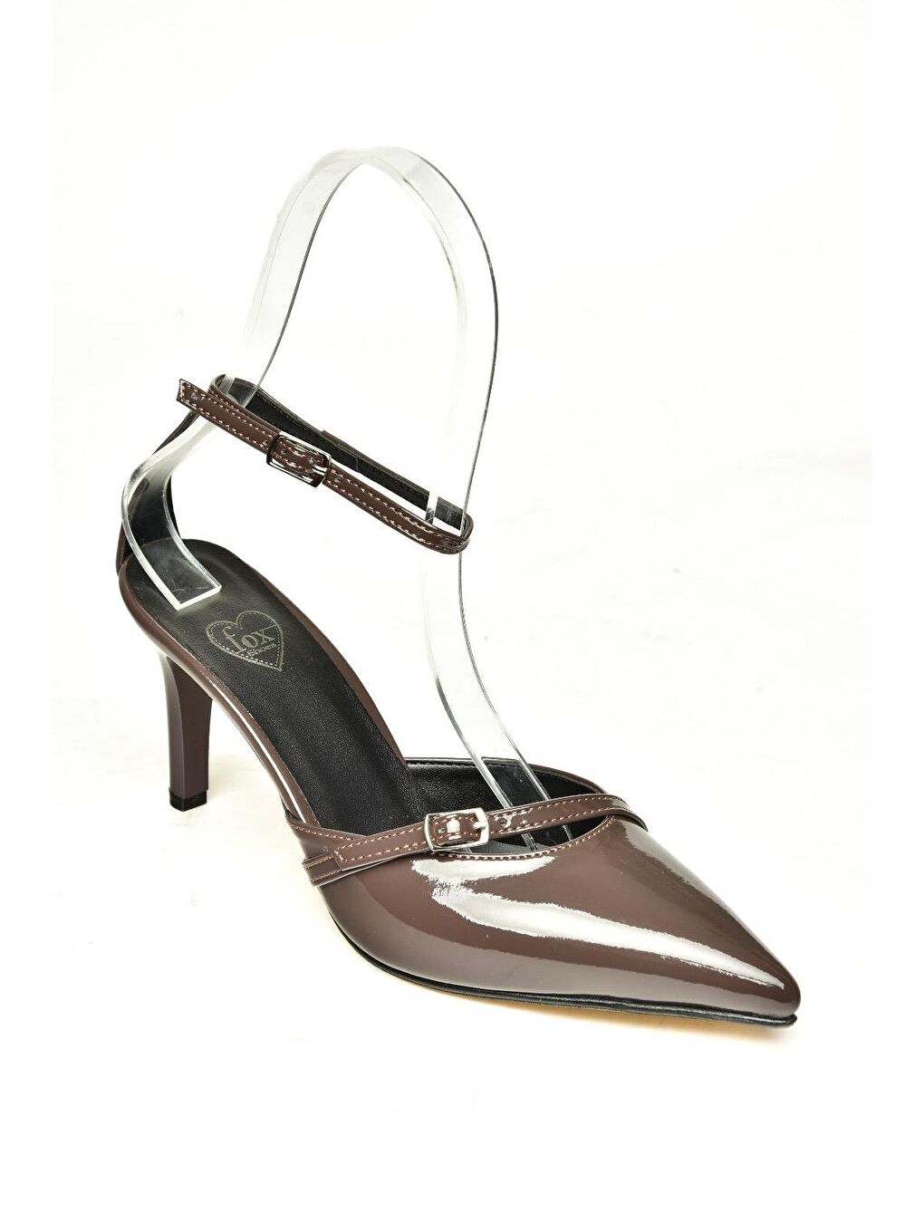 U6540741 Kahverengi Kadın Topuklu Ayakkabı-1