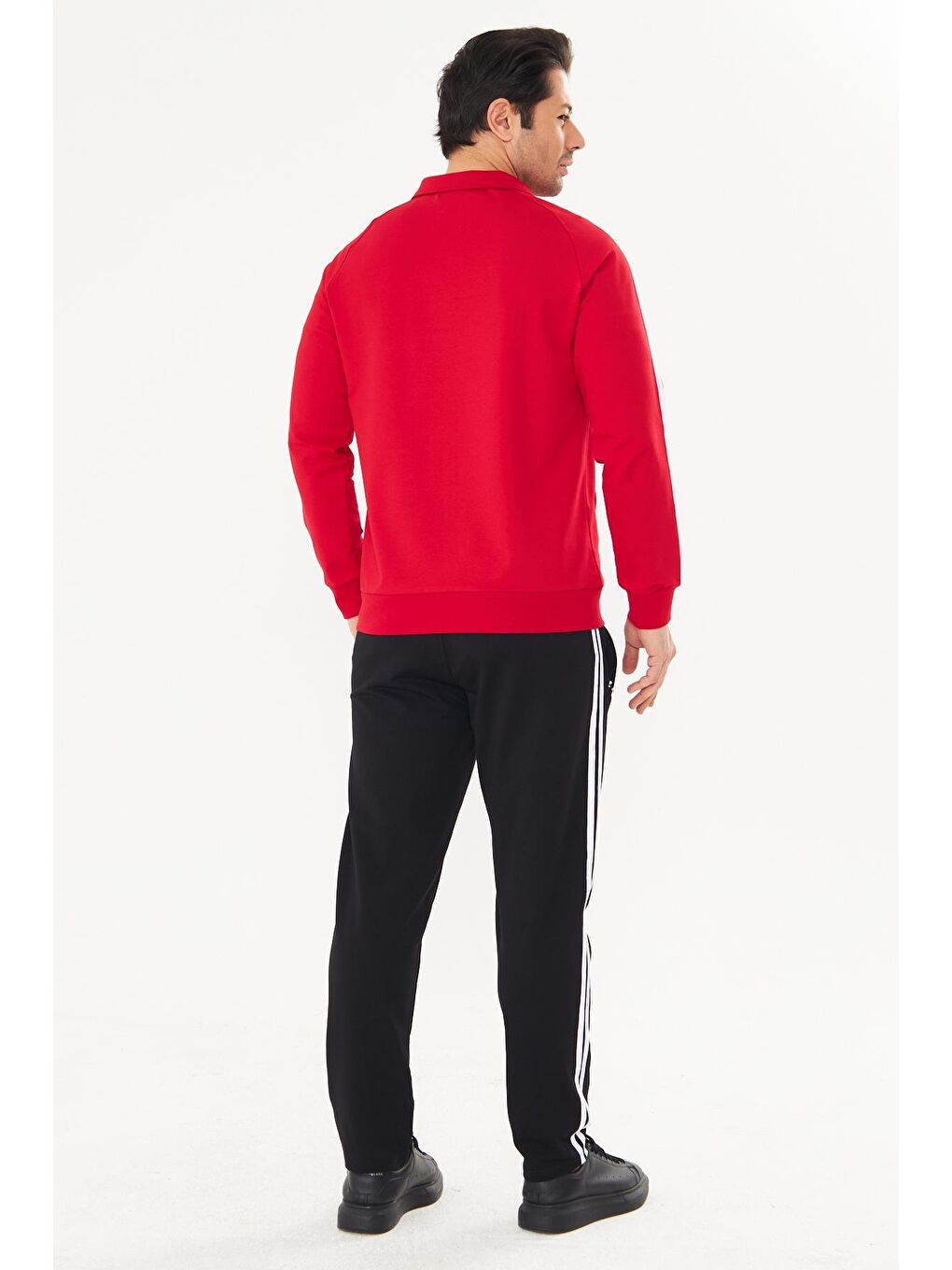 Erkek Pamuklu Eşofman Takımı Kırmızı 201550-K-1