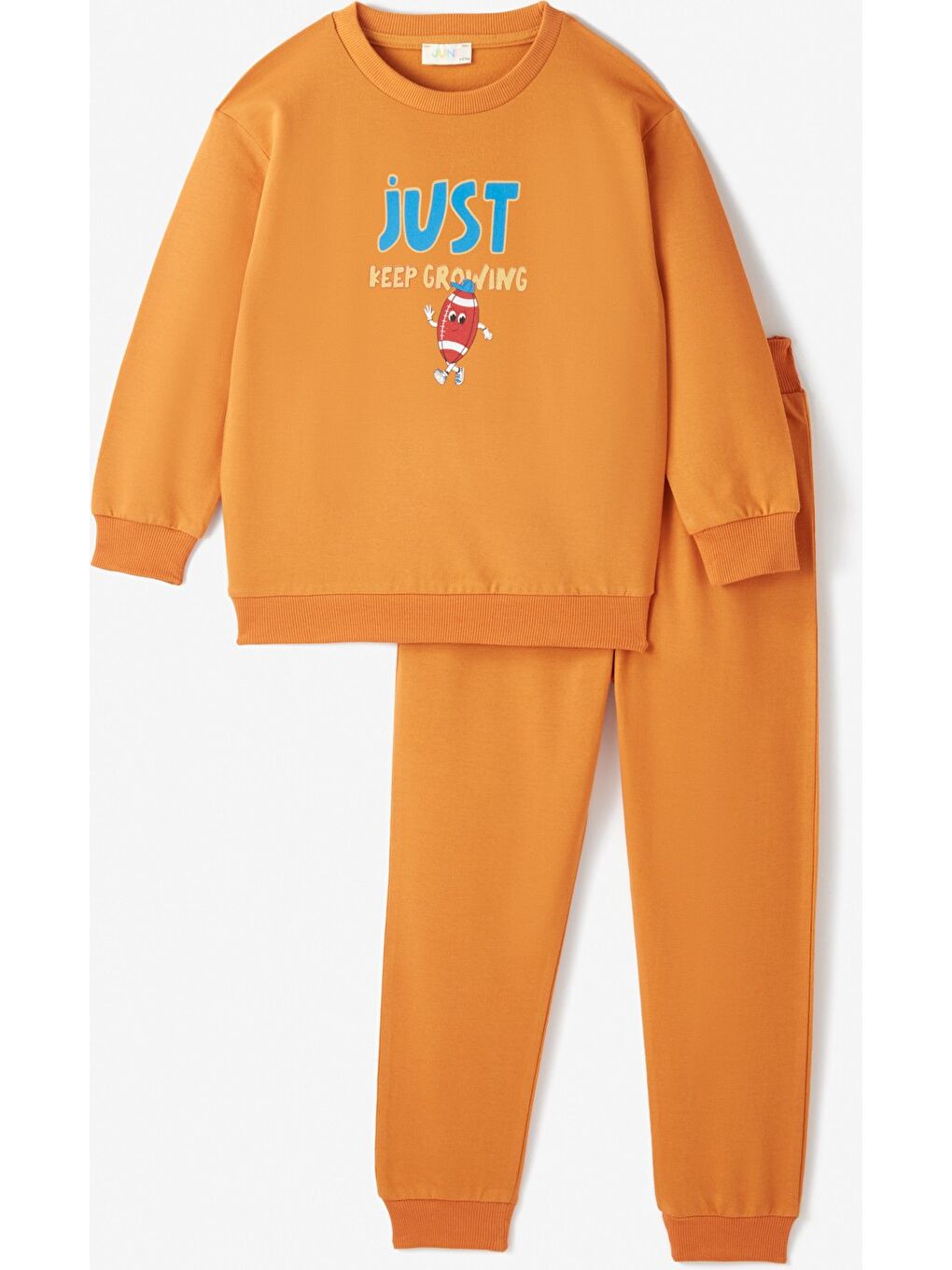 Kahverengi Erkek Çocuk Baskılı Eşofman Takımı