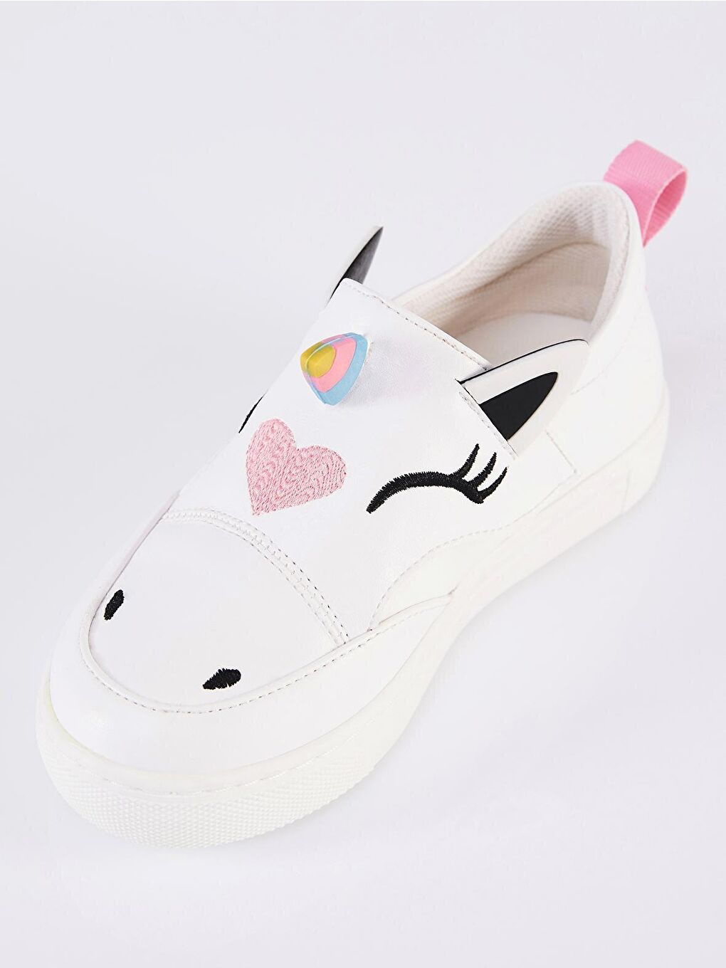 Denokids Beyaz Unicorn Beyaz Kız Sneakers - 3