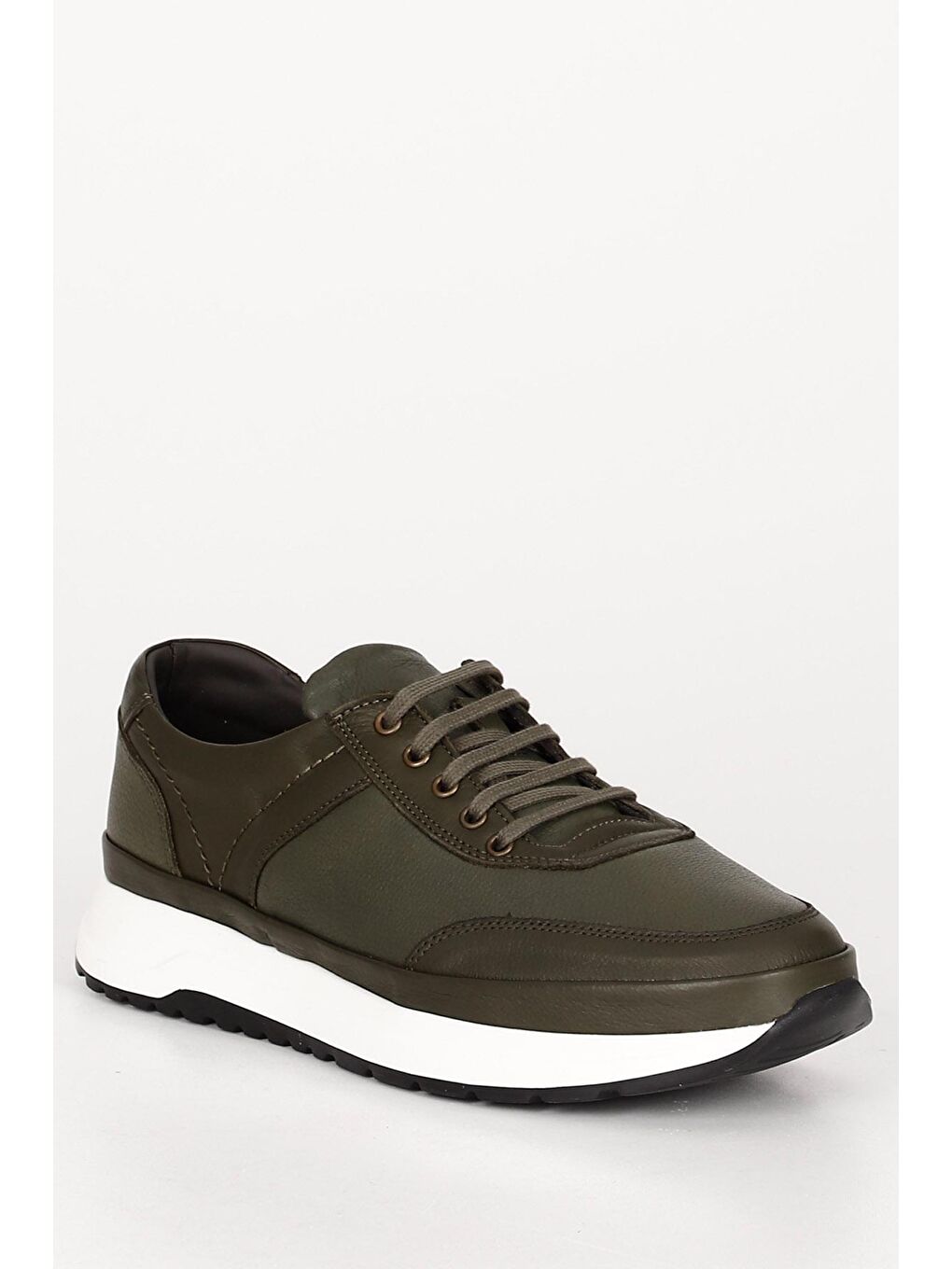 Platinum Hakiki Deri Yuvarlak Burun Bağcıklı Günlük Erkek Sneaker 42139-4