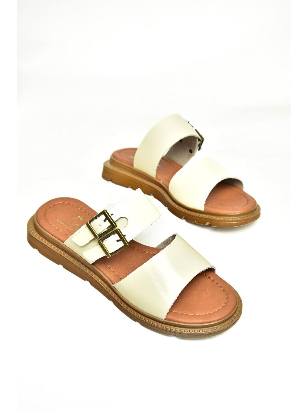 U2910995 Bej Kadın Terlik-1