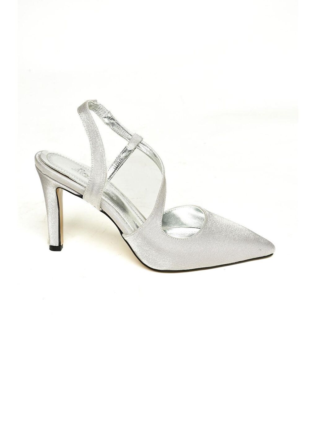 Gri K4049108 Gümüş Kadın Topuklu Ayakkabı