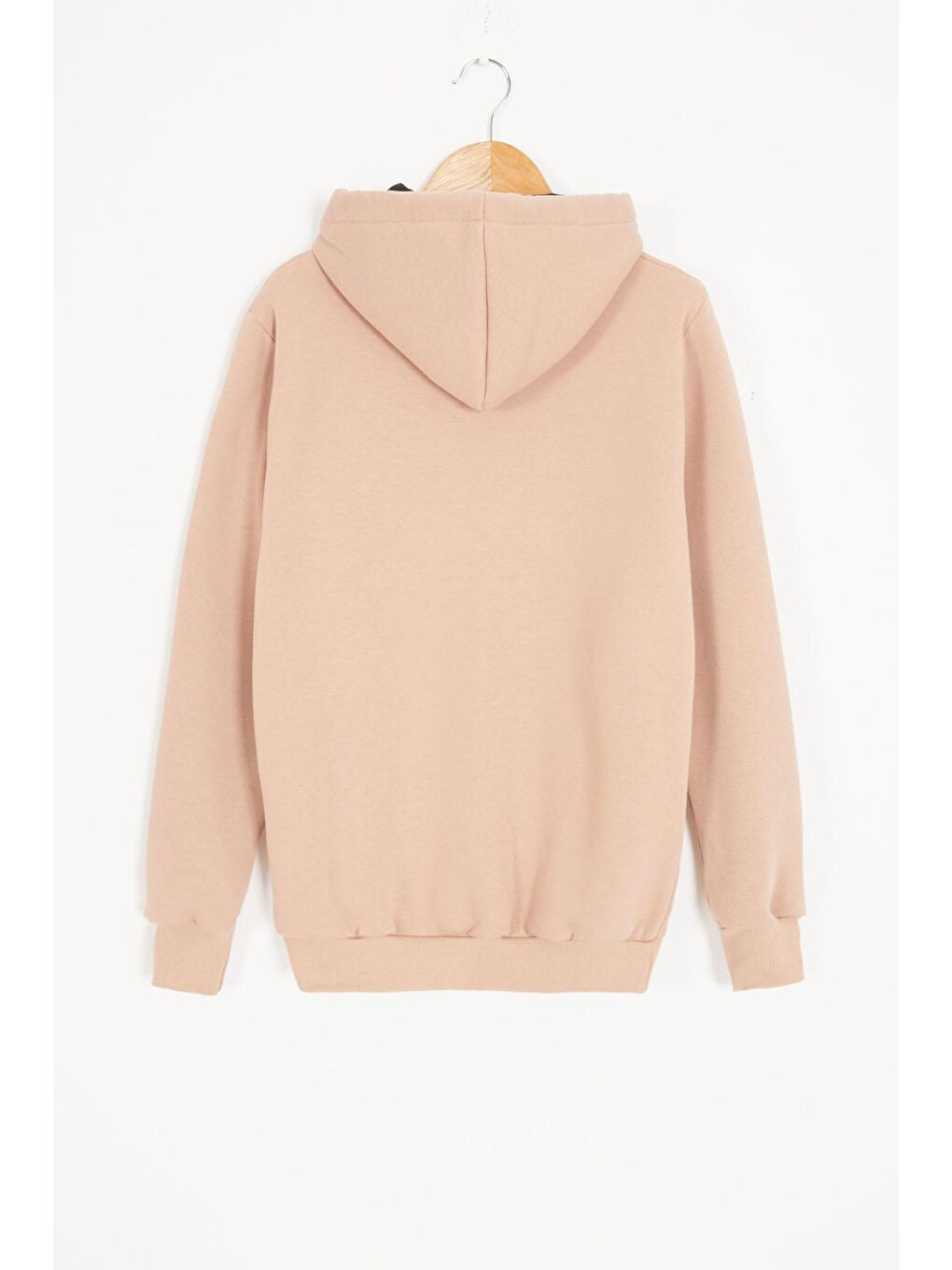 Cansın Mini Bej Polarlı Kanguru Cepli Çocuk Kapüşonlu Sweatshirt 17081 - 3