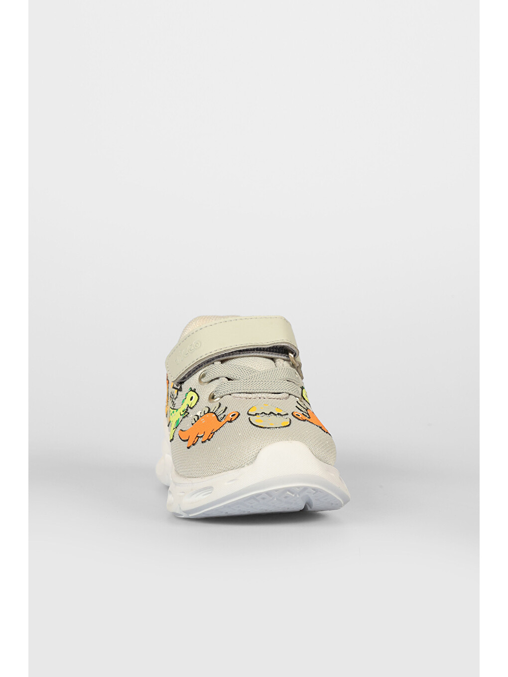 Dino Işıklı Unisex Bebek Gri Spor Ayakkabı-3