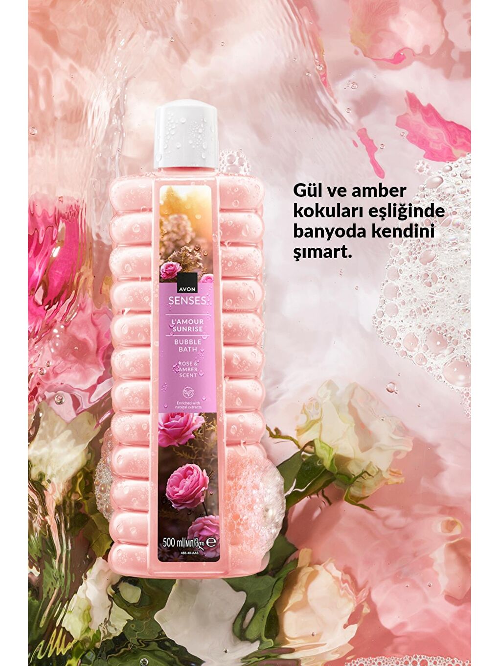 L'Amour Sunrise Gül ve Kehribar Kokulu Banyo Köpüğü 500 Ml. Üçlü Set-2