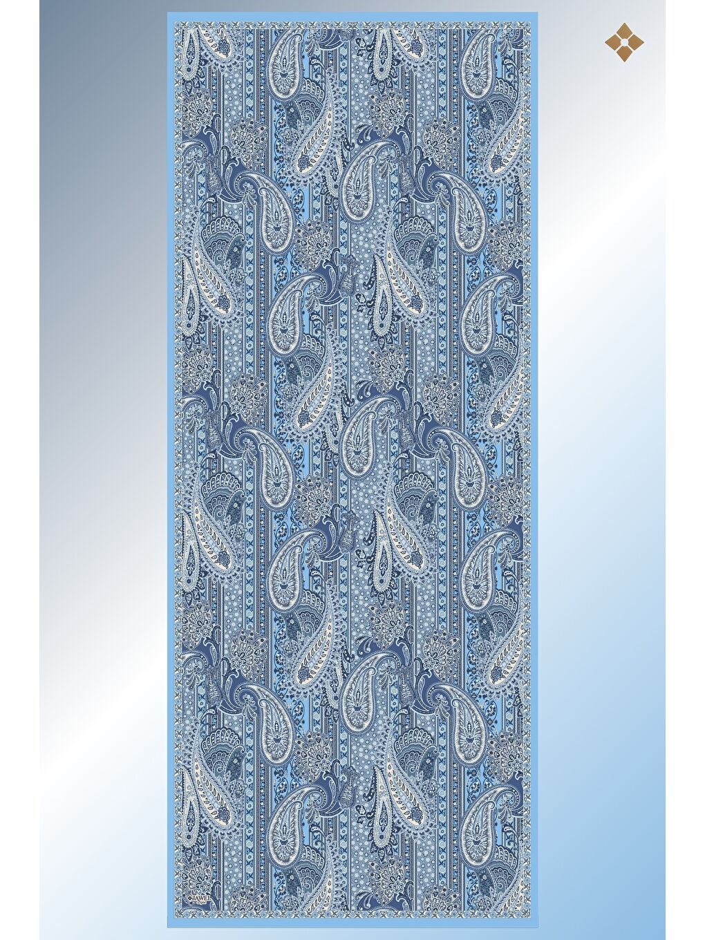 Karışık Kadın Adessa Soft Şal Paketi (Bebe Mavi-Turuncu-Lime)-1