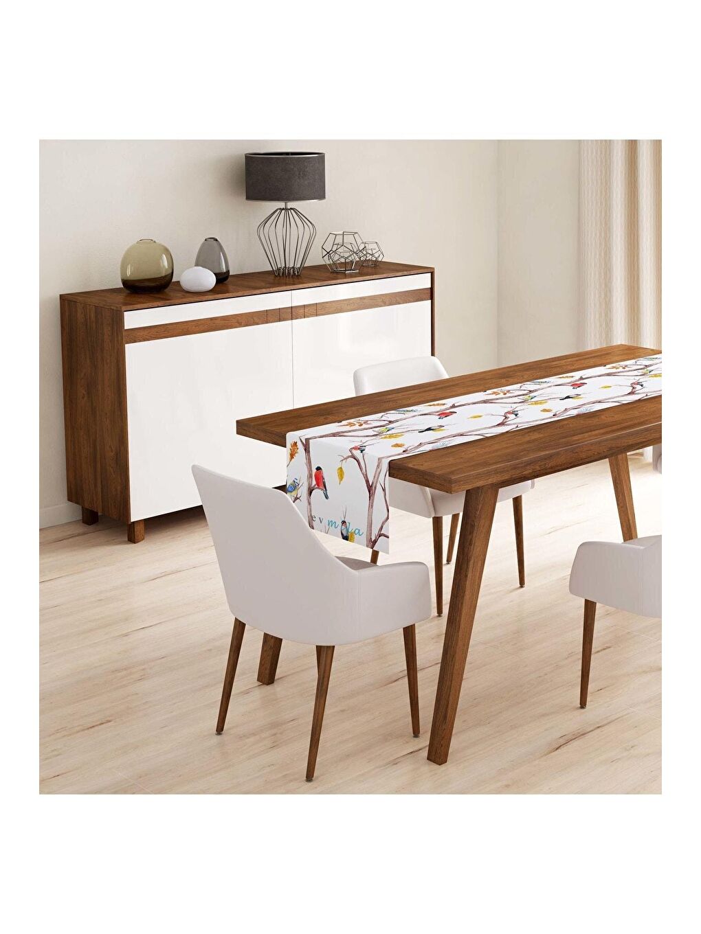 Karışık Kuşlar Runner Modeli R887 40x140 cm