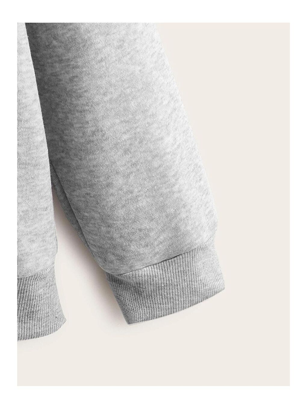 Kadın Gri Fermuarlı Hırka Sweat-2