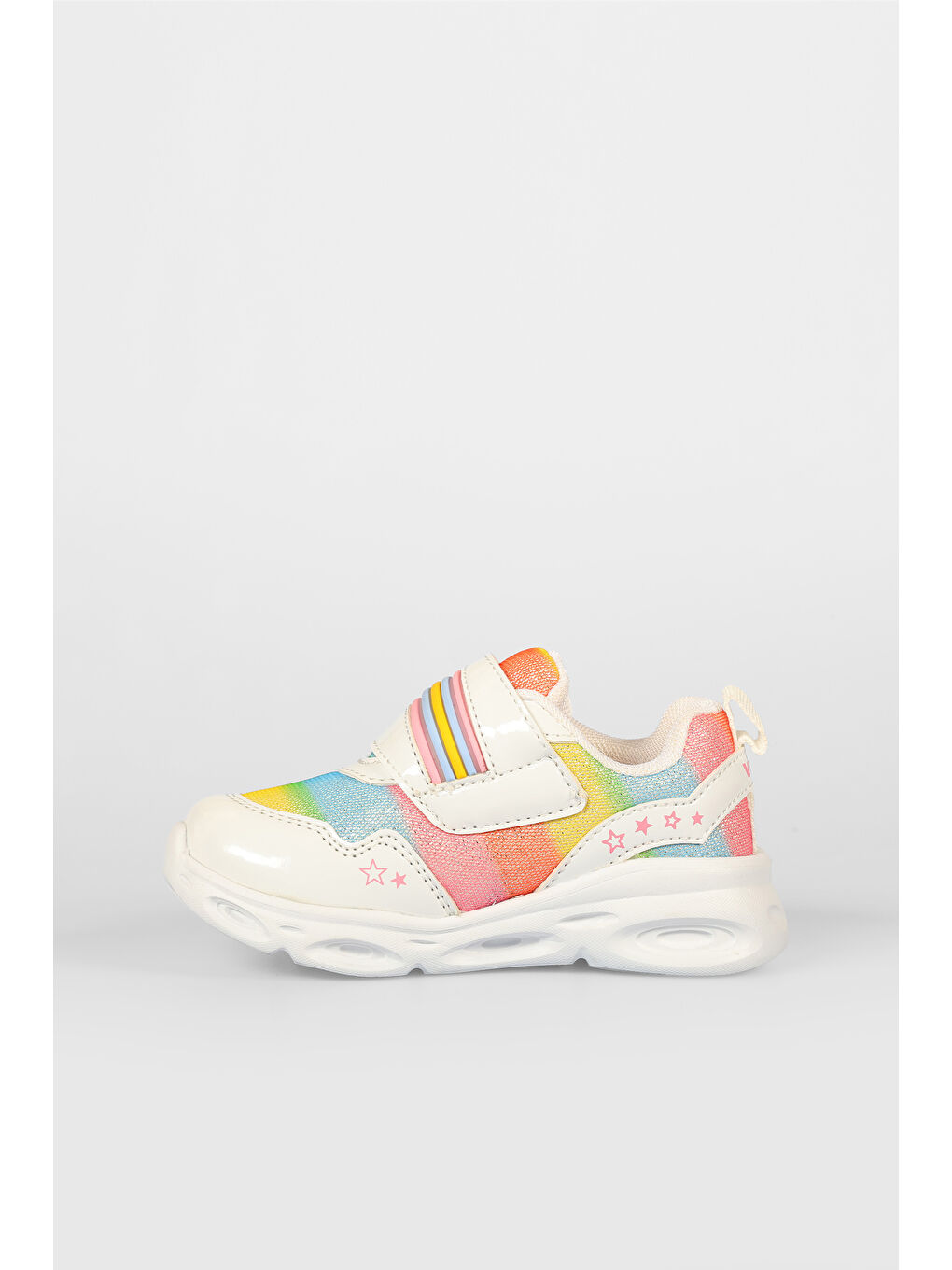 Kita Işıklı Kız Okul Öncesi Beyaz Spor Ayakkabı-1