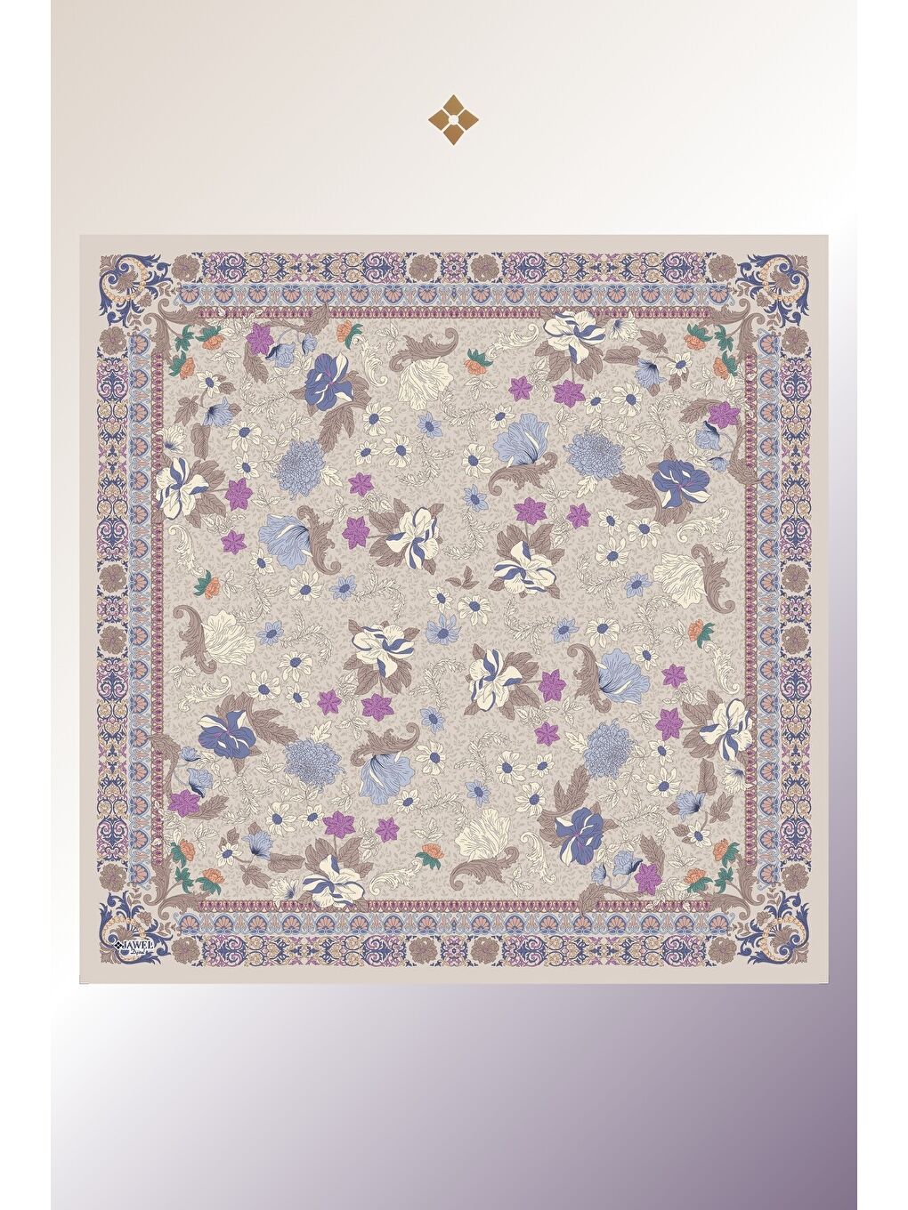 Karışık Kadın Spring Soft Eşarp Paketi Misya (Gri-Lacivert-Gri Lila)-3