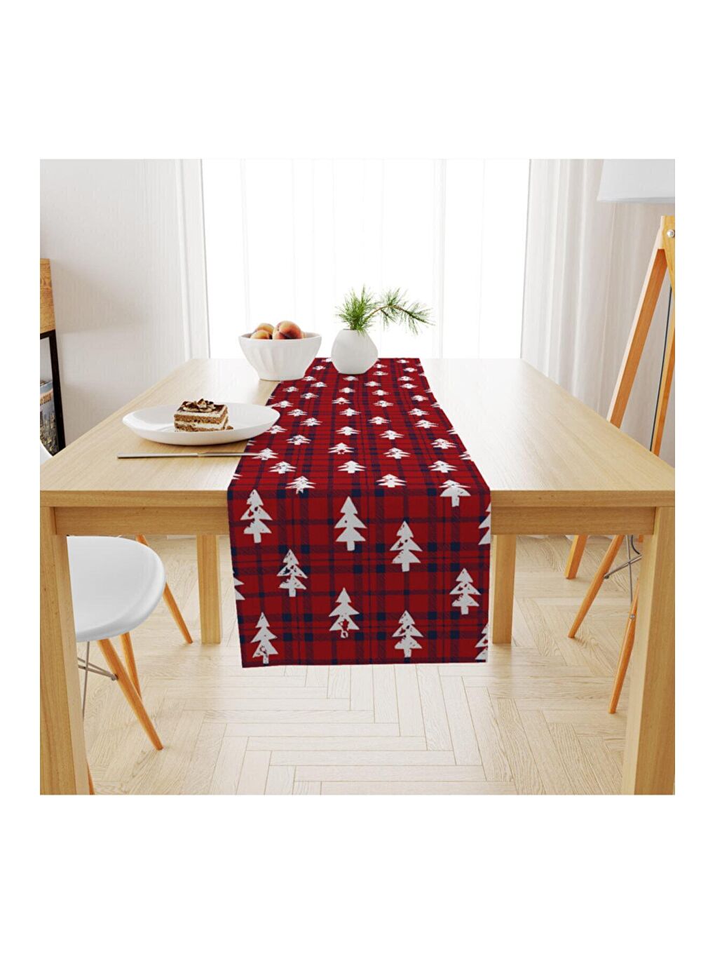 Karışık Yılbaşı Desenli Runner Modeli 40x140 cm