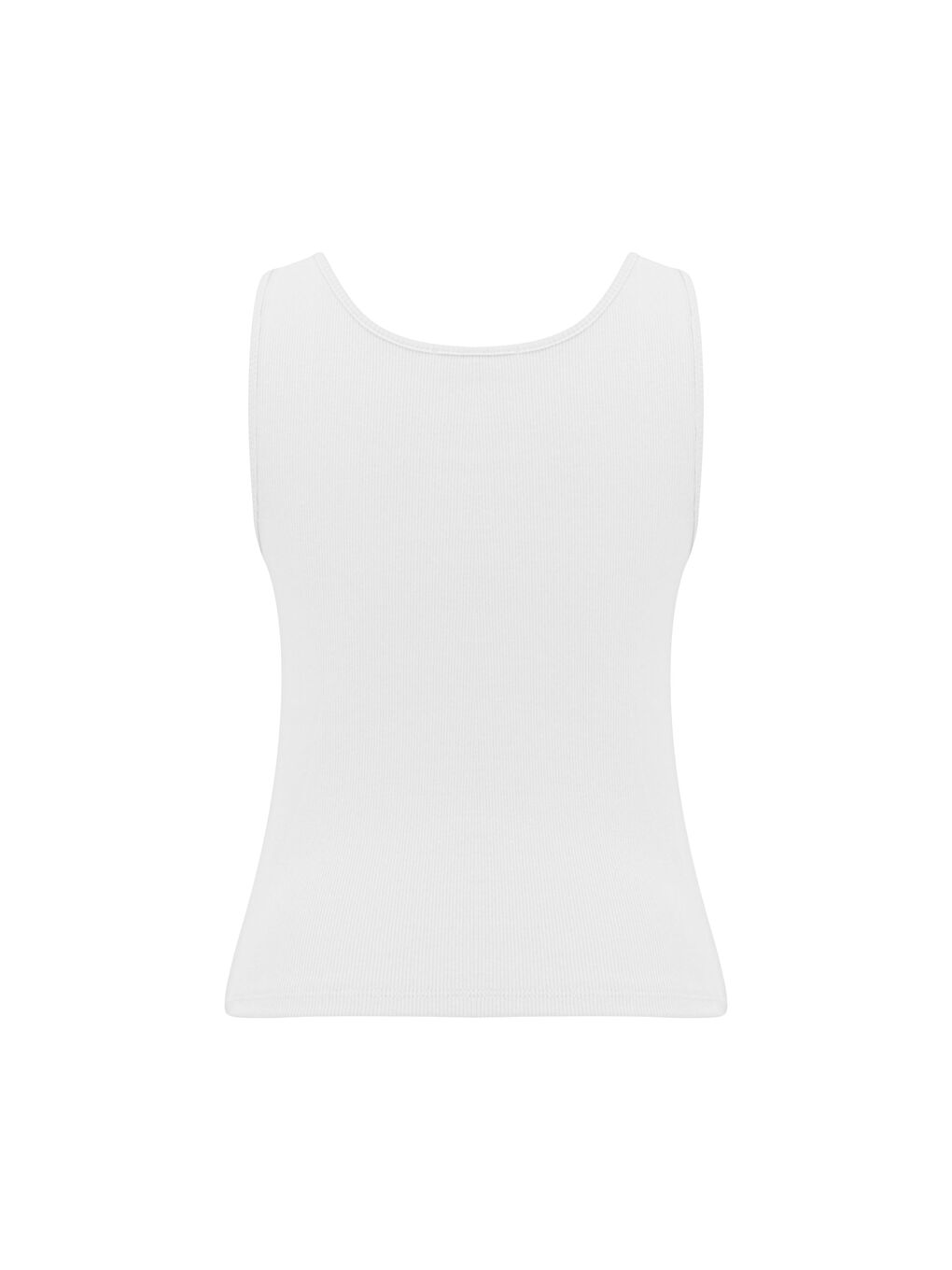 Beyaz Kare Yaka Pamuklu Kaşkorse Atlet-3