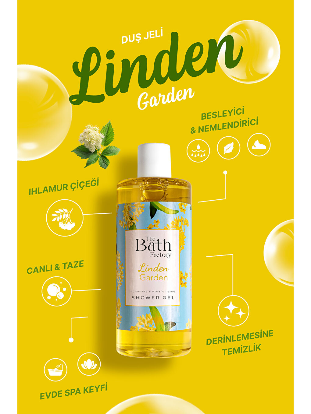 Nemlendirici Ve Besleyici Ihlamur Bahçesi Duş Jeli 400 ml-1