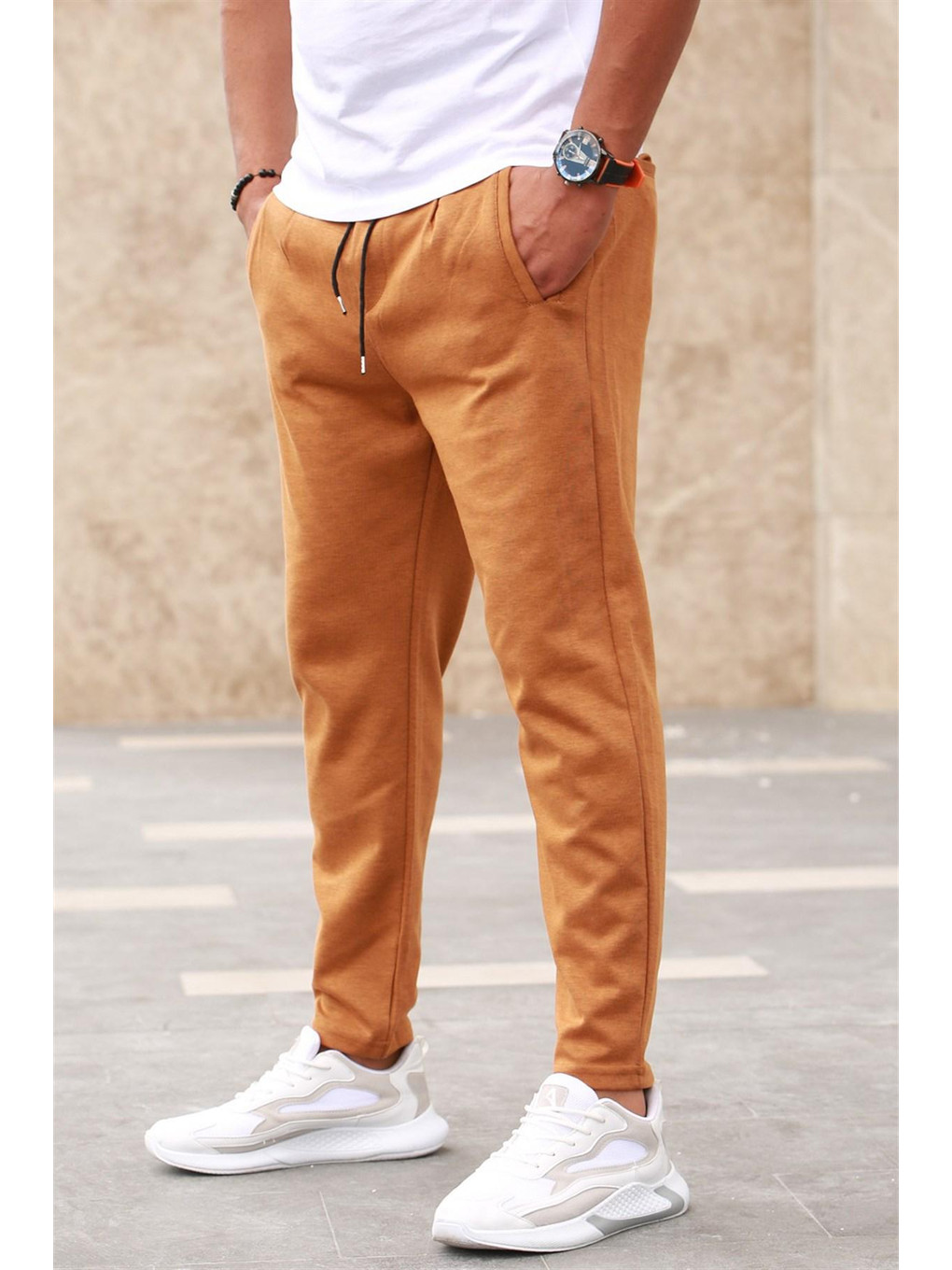 Bej Basic Camel Eşofman Altı 2935-1