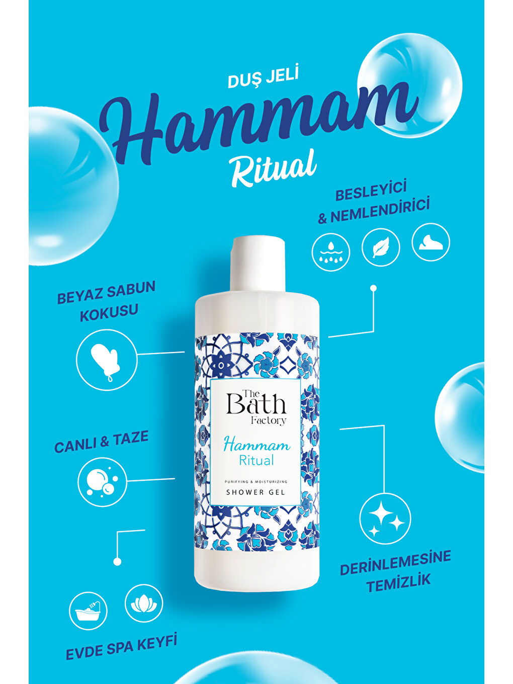 Nemlendirici Ve Besleyici Hamam Duş Jeli 400 ml-1