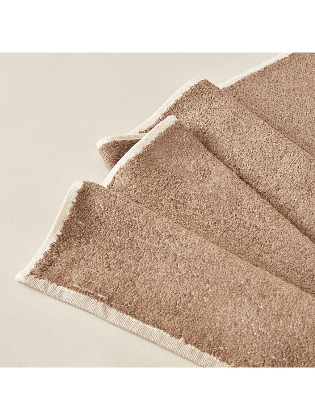 Wood 4'lü Banyo Havlu Seti Kahverengi-2