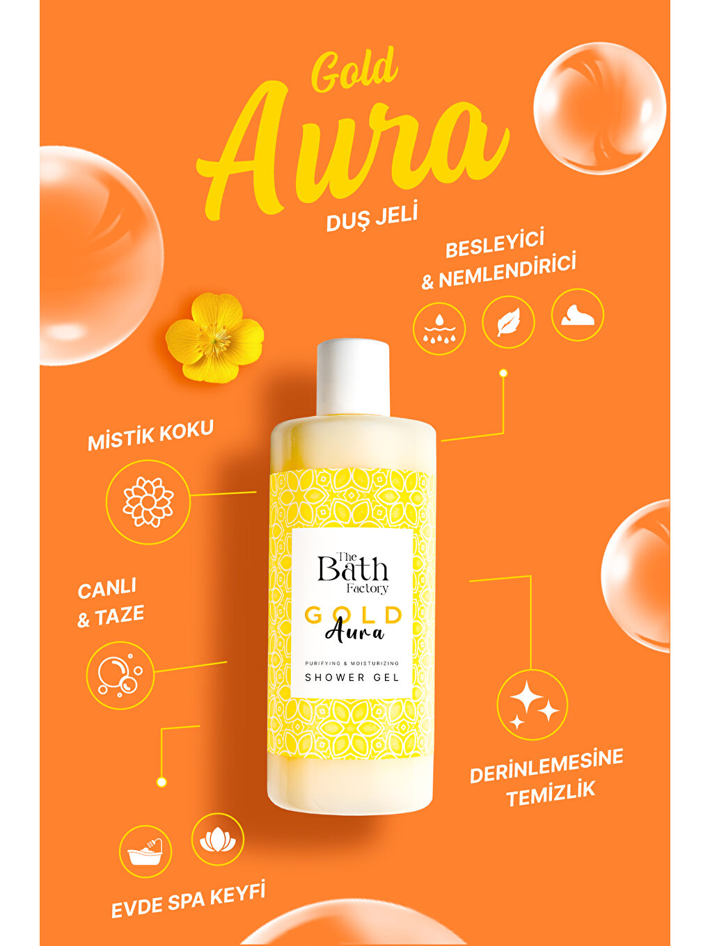 Gold Aura Nemlendirici Ve Besleyici Mistik Kokulu Duş Jeli 400 ml-1