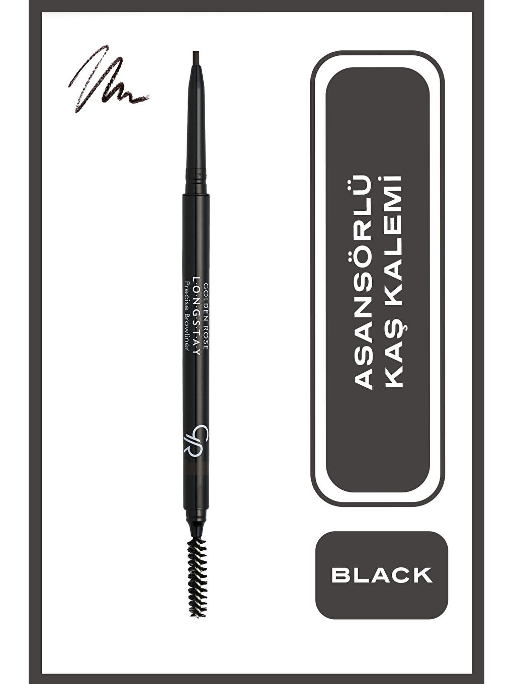 Longstay Precise Browliner No: 101 Black - Asansörlü Kaş Kalemi