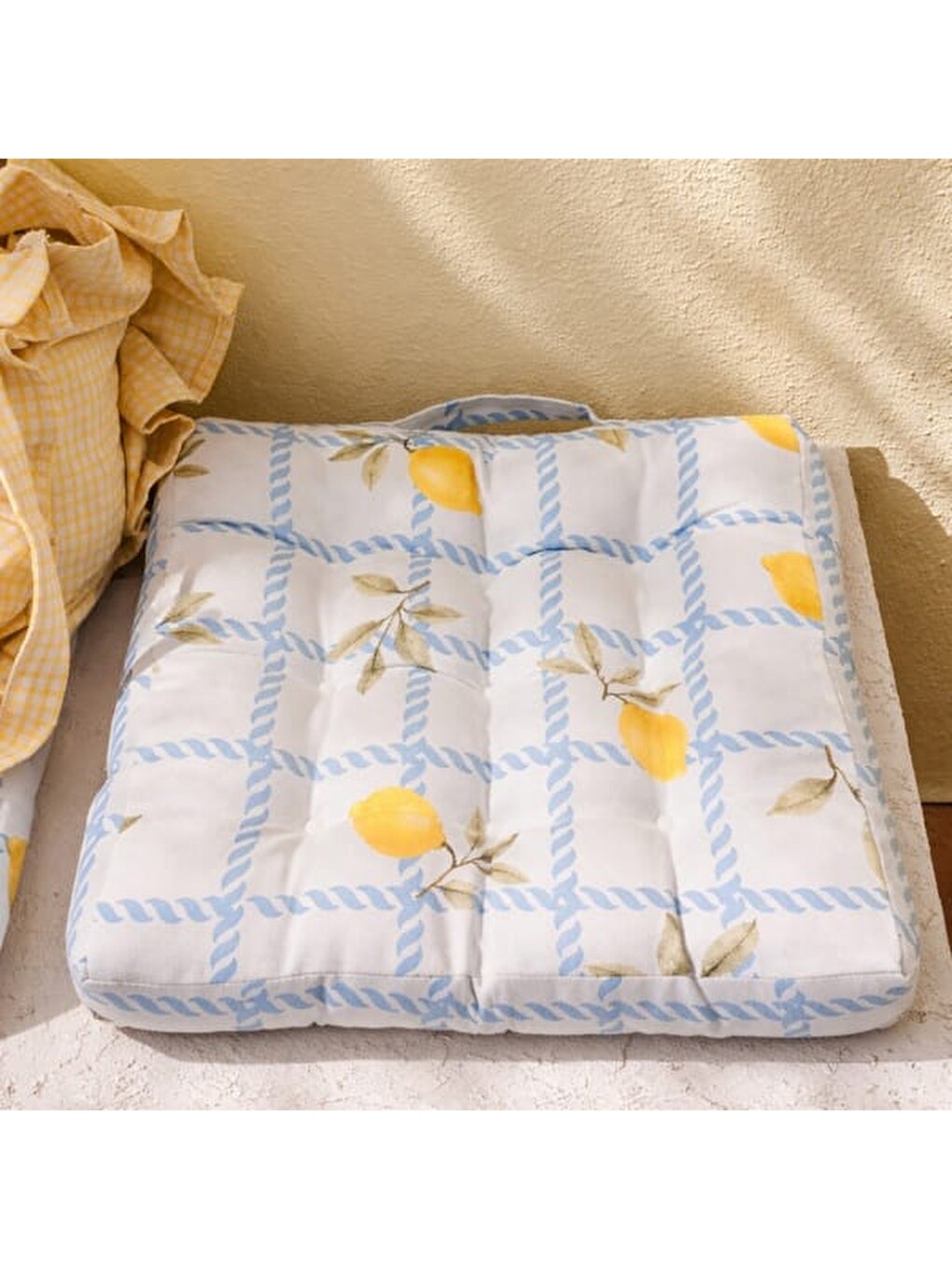 Soft Pico Sandalye Minderi - Ekru - 40x40 Cm-8