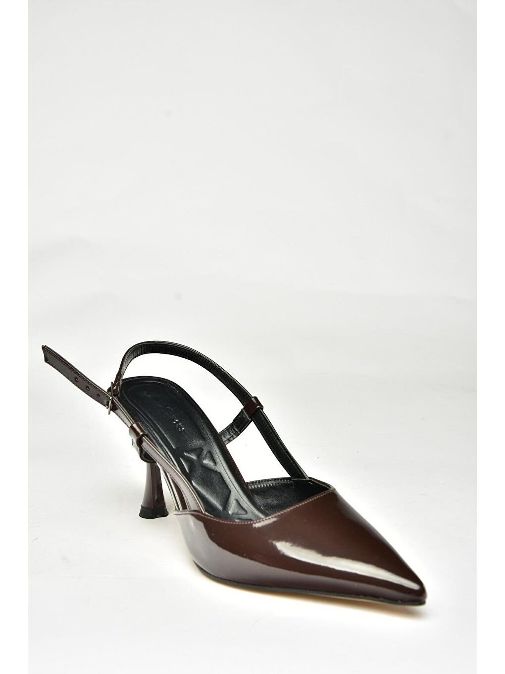 U4804411 Kahverengi Kadın Topuklu Ayakkabı-1