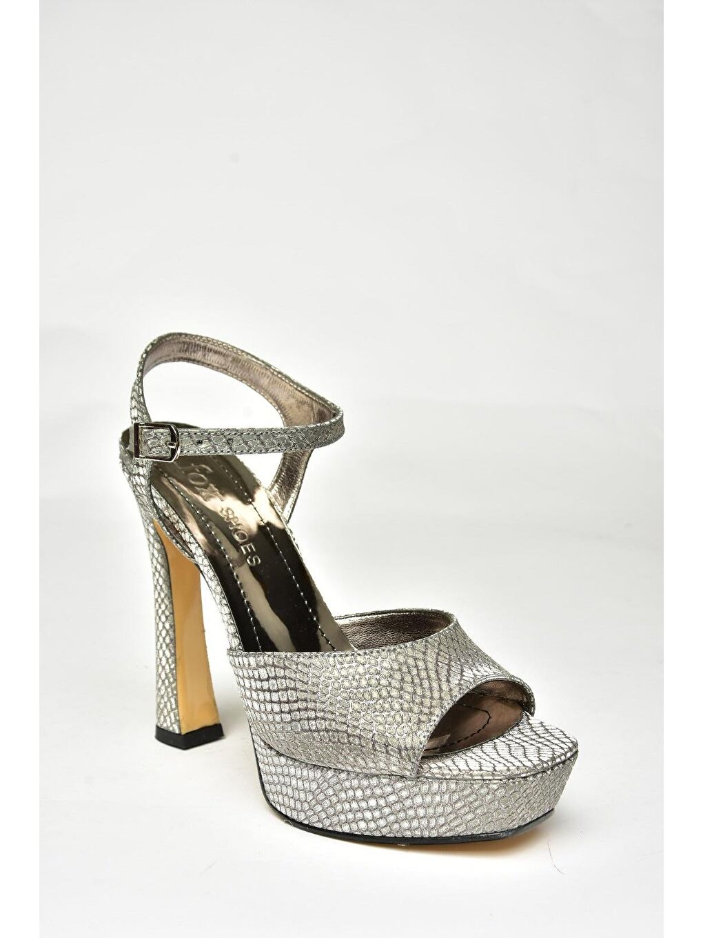 Antrasit U2460825 Platin Kadın Topuklu Ayakkabı-1