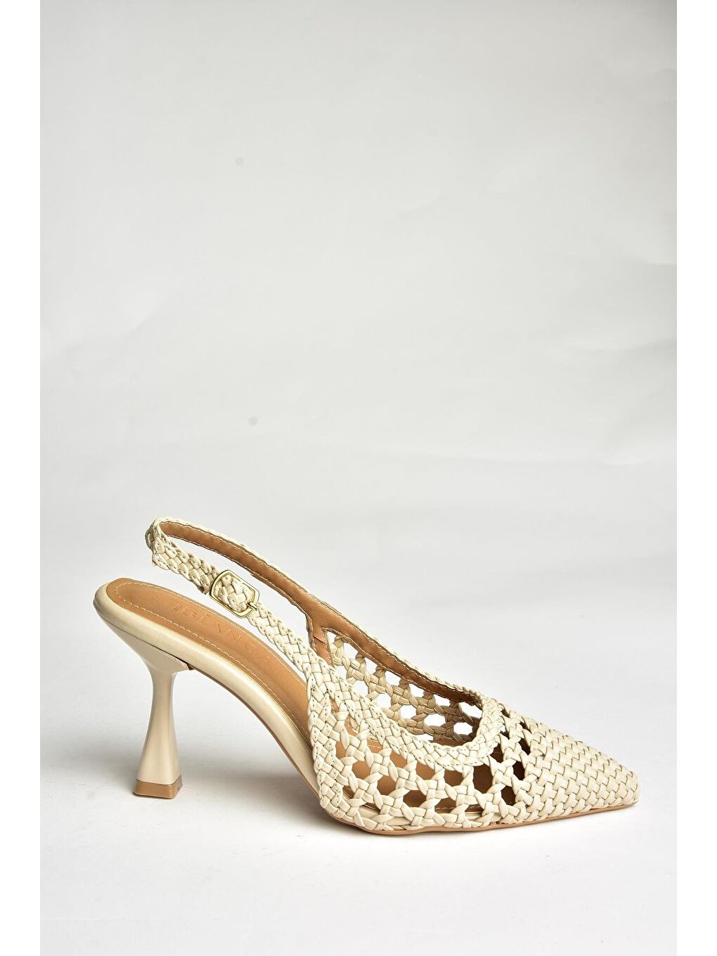 U2505805 Bej Kadın Topuklu Ayakkabı