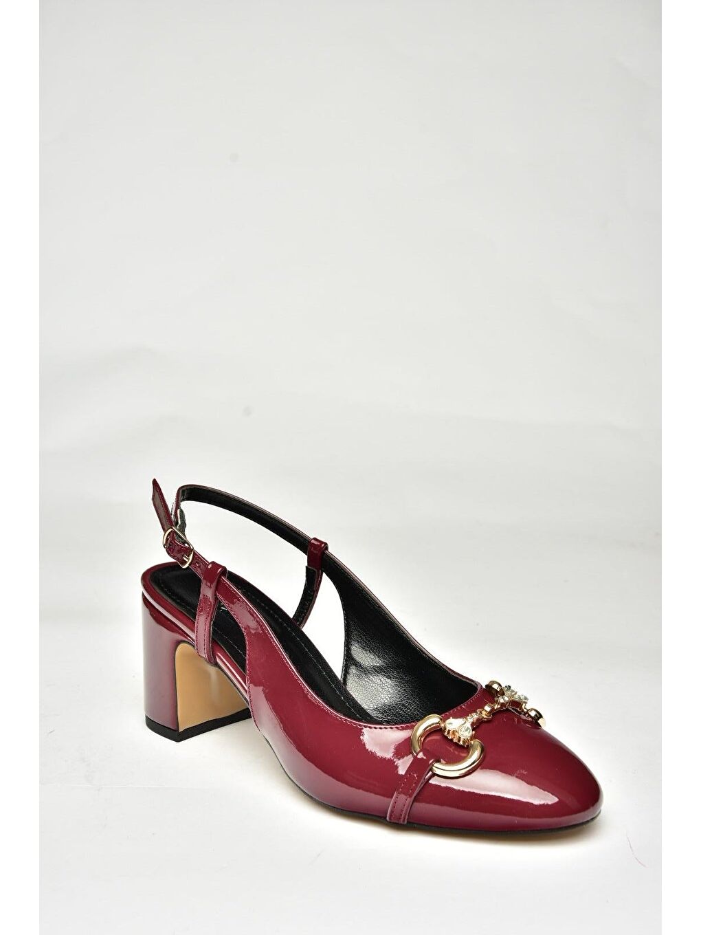 U8202951 Bordo Kadın Topuklu Ayakkabı-1