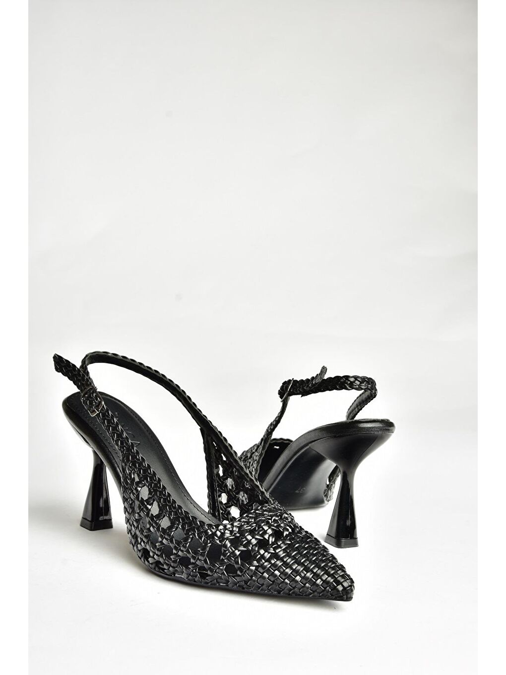 U2505805 Siyah Kadın Topuklu Ayakkabı-2