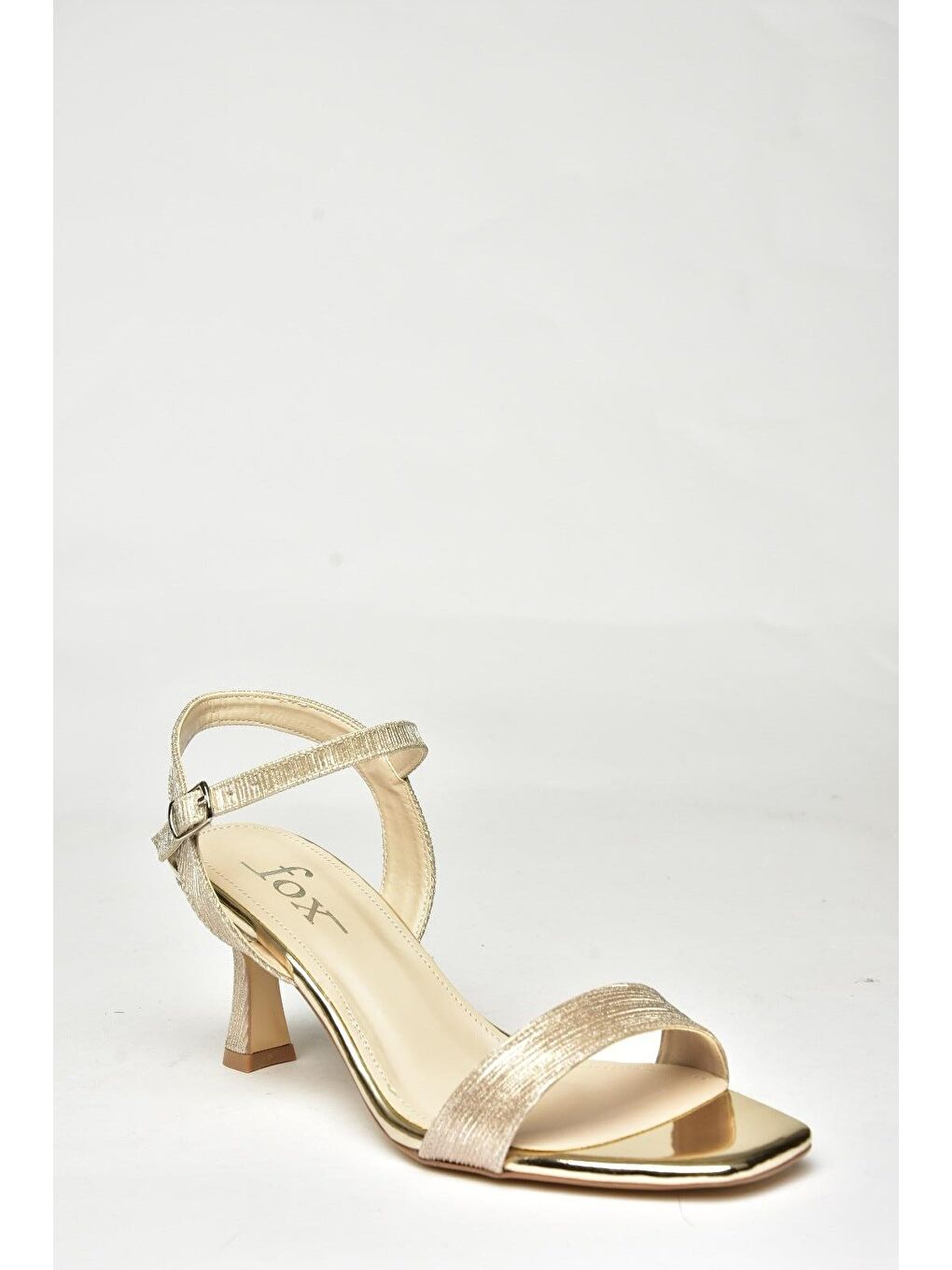 Sarı U5695199 Altın Kadın Topuklu Ayakkabı-1