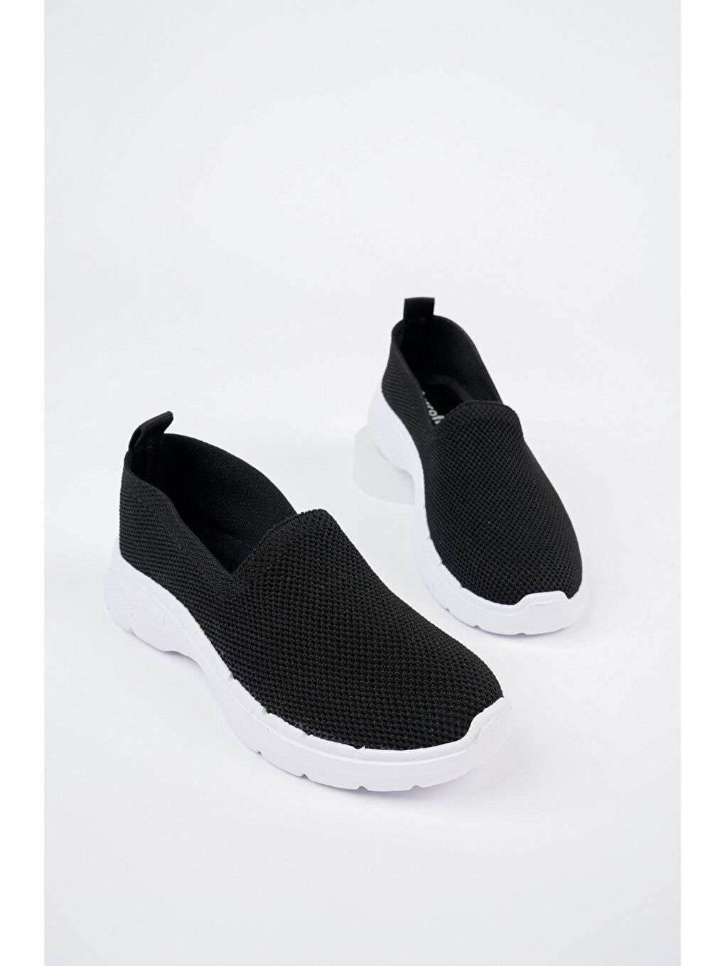 Siyah Muggo Apua  Kadın Ortopedik Bağcıksız Nefes Alabilen Hafif Yürüyüş Sneaker Spor Ayakkabı-3