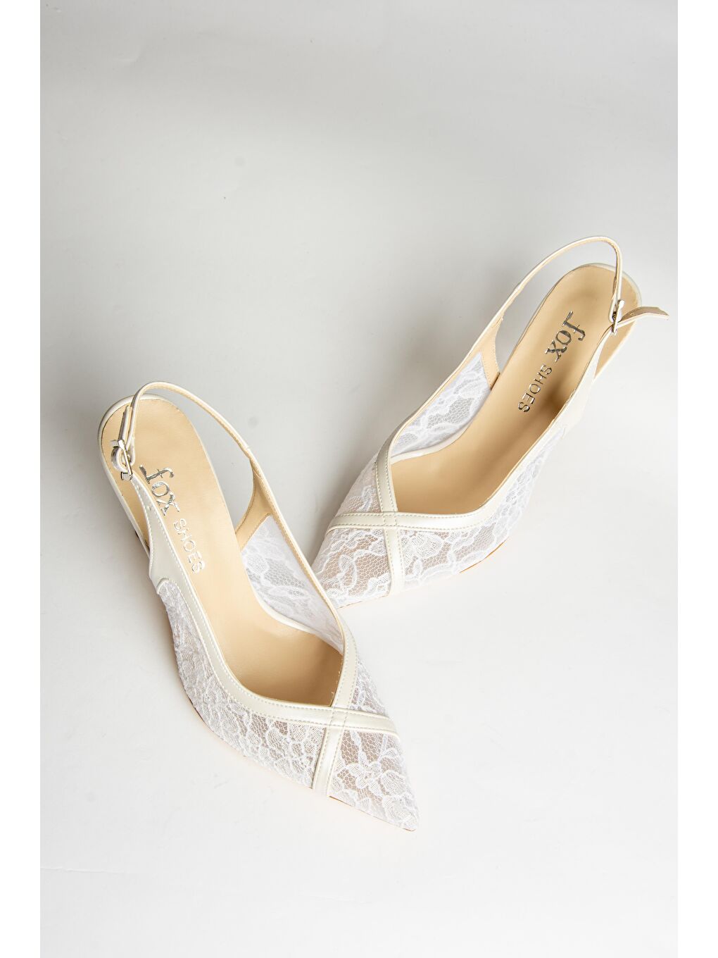 Bej U2462290 Sedef Kadın Topuklu Ayakkabı-1