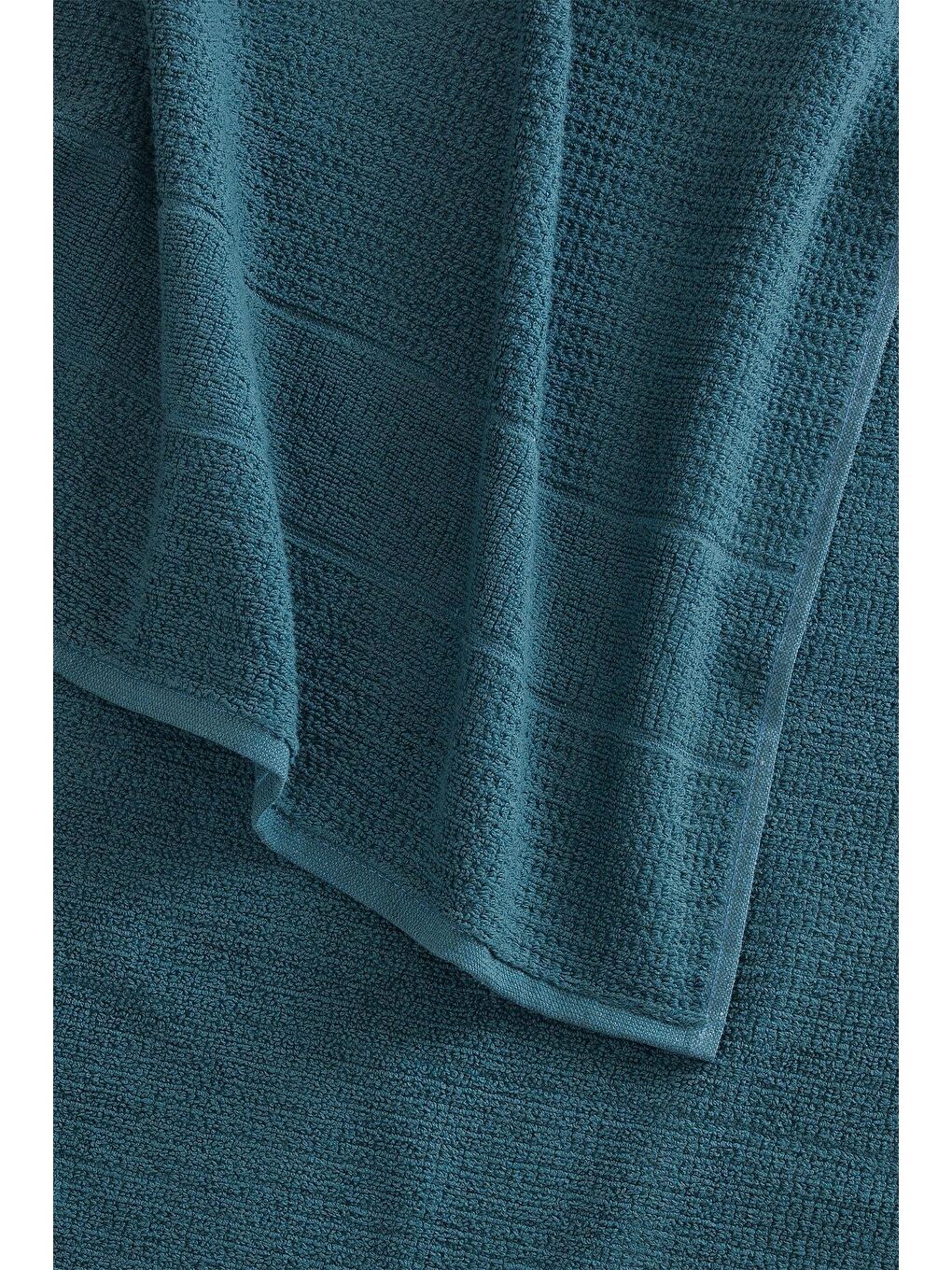 Petrol Royal | 50x90 - 70x140 Cm 4'Lü  Banyo Havlu Seti, %100 Pamuklu Havlu Takımı-3