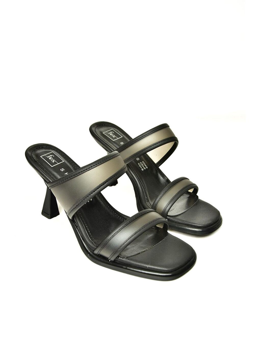 U5182803 Siyah Kadın Topuklu Terlik-2