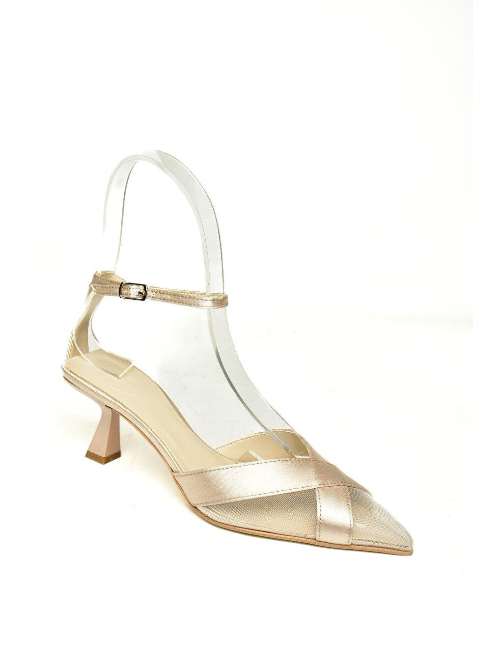 U6540742 Bej Kadın Topuklu Ayakkabı-1