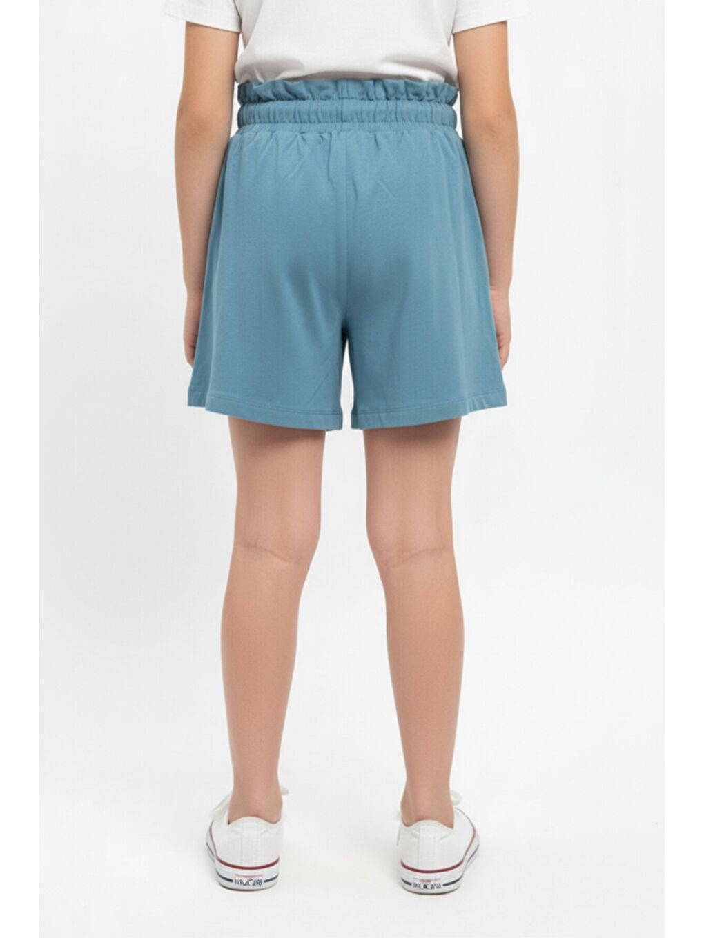 Mavi Kız Çocuk Baskılı Şort-3