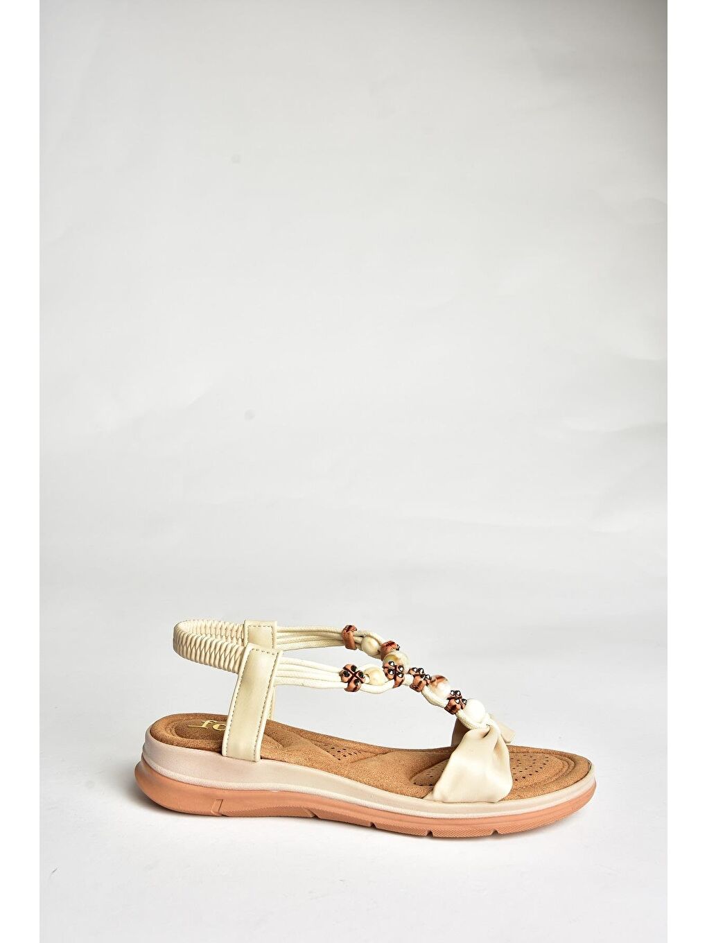 U2586244 Bej Kadın Sandalet
