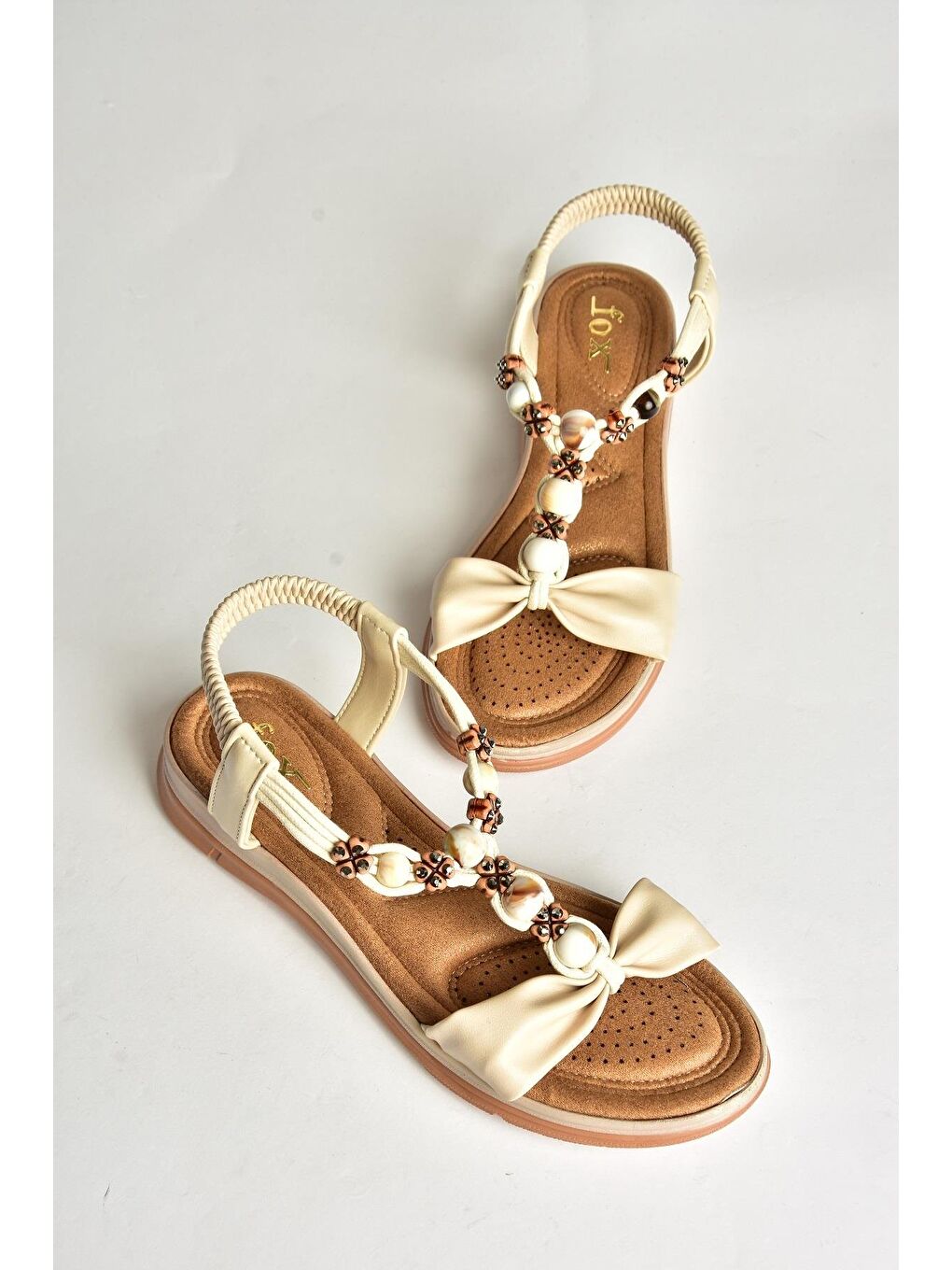 U2586244 Bej Kadın Sandalet-2