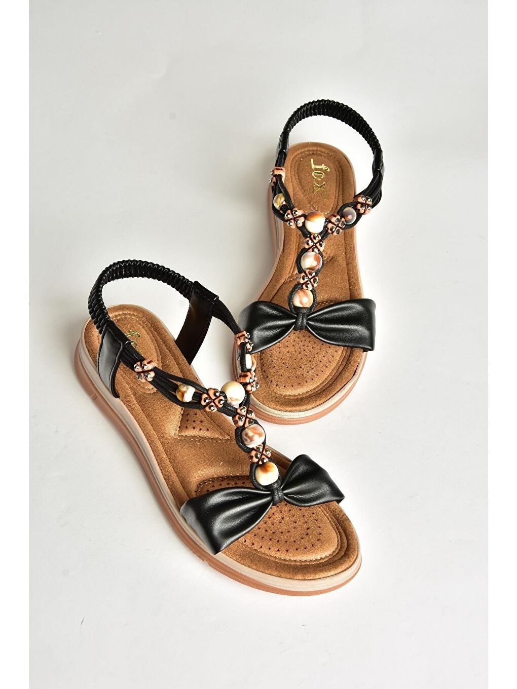 U2586244 Siyah Kadın Sandalet-2