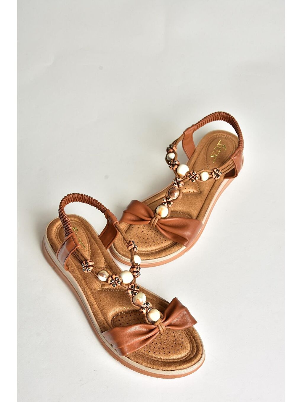 Kahverengi U2586244 Taba Kadın Sandalet-2