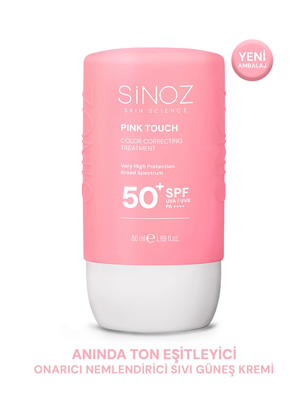 Pink Touch Anında Ton Eşitleyici Onarıcı Nemlendirici Pembe Yüz Güneş Kremi Spf50