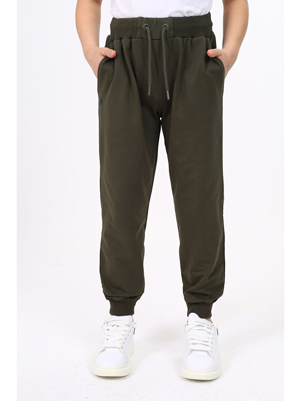 Haki Erkek Çocuk Baskılı Eşofman Alt-4