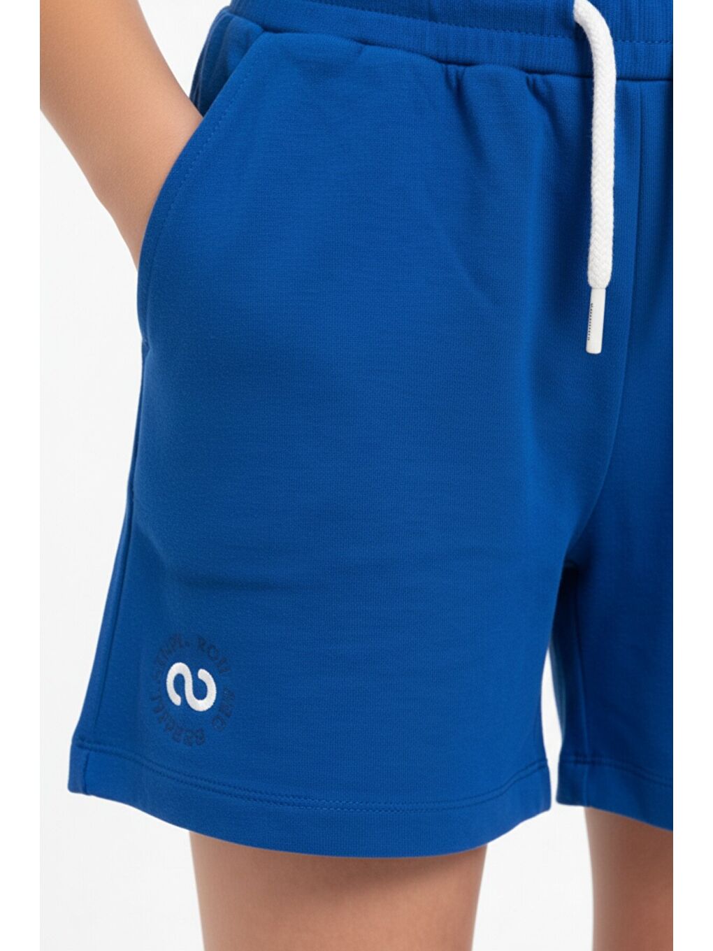 Mavi Kız Çocuk Baskılı Şort-4