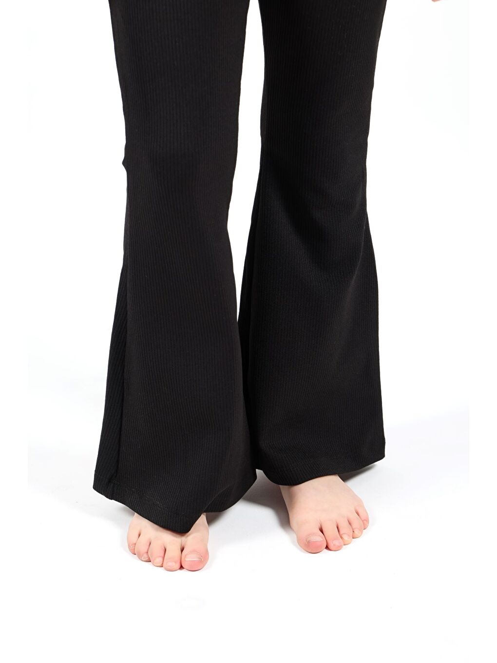 Siyah Kız Çocuk Baskılı Tayt-5