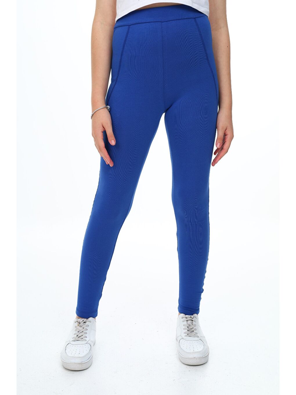 Mavi Kız Çocuk Karyoka Dikişli Tayt-2