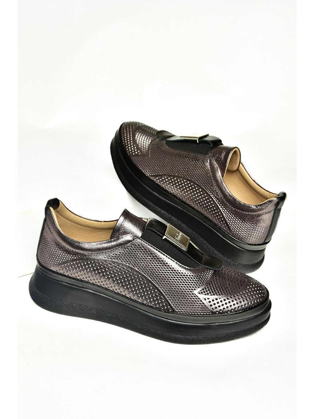 Antrasit U5551306 Platin Kadın Ayakkabı-2